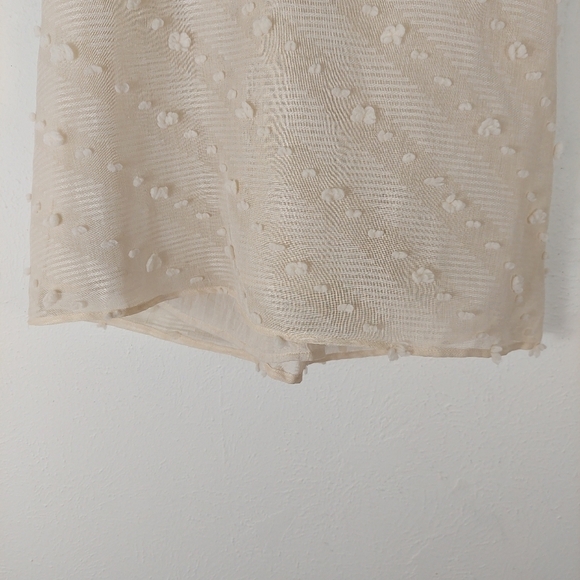 Entro Ivory Polka Dot Embellished Racerback Sleeveless Tank Top Blouse Size LRG. - Picture 7 of 12